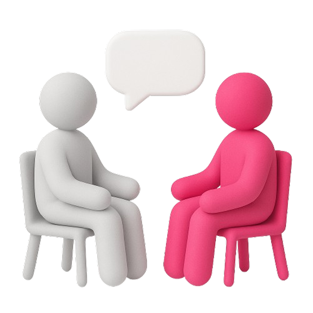 Ilustración de acompañamiento psicológico